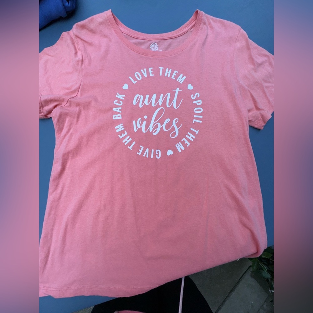 Aunt Vibes Pink T-Shirt